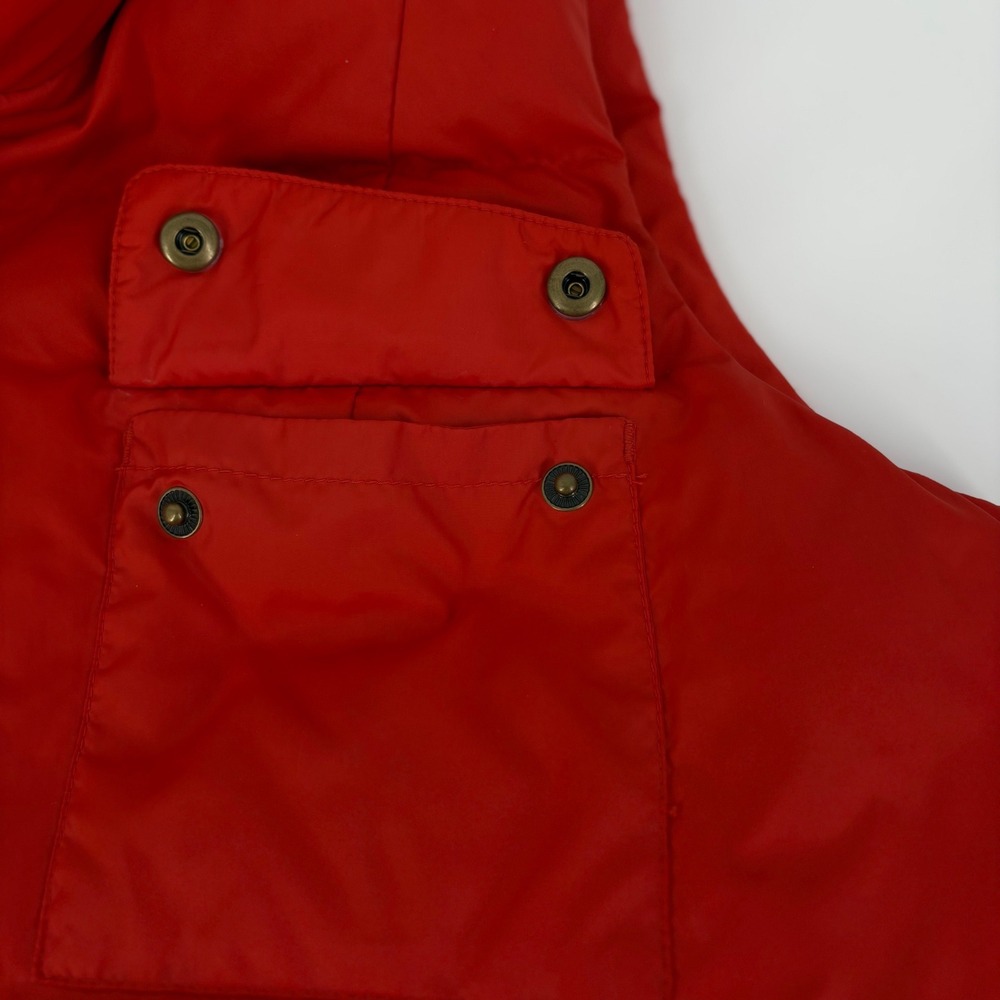 Tommy Hilfiger Womens Red Puffer Vest Full Zip Quilted Stand Collar Large - Picture 7 of 12
